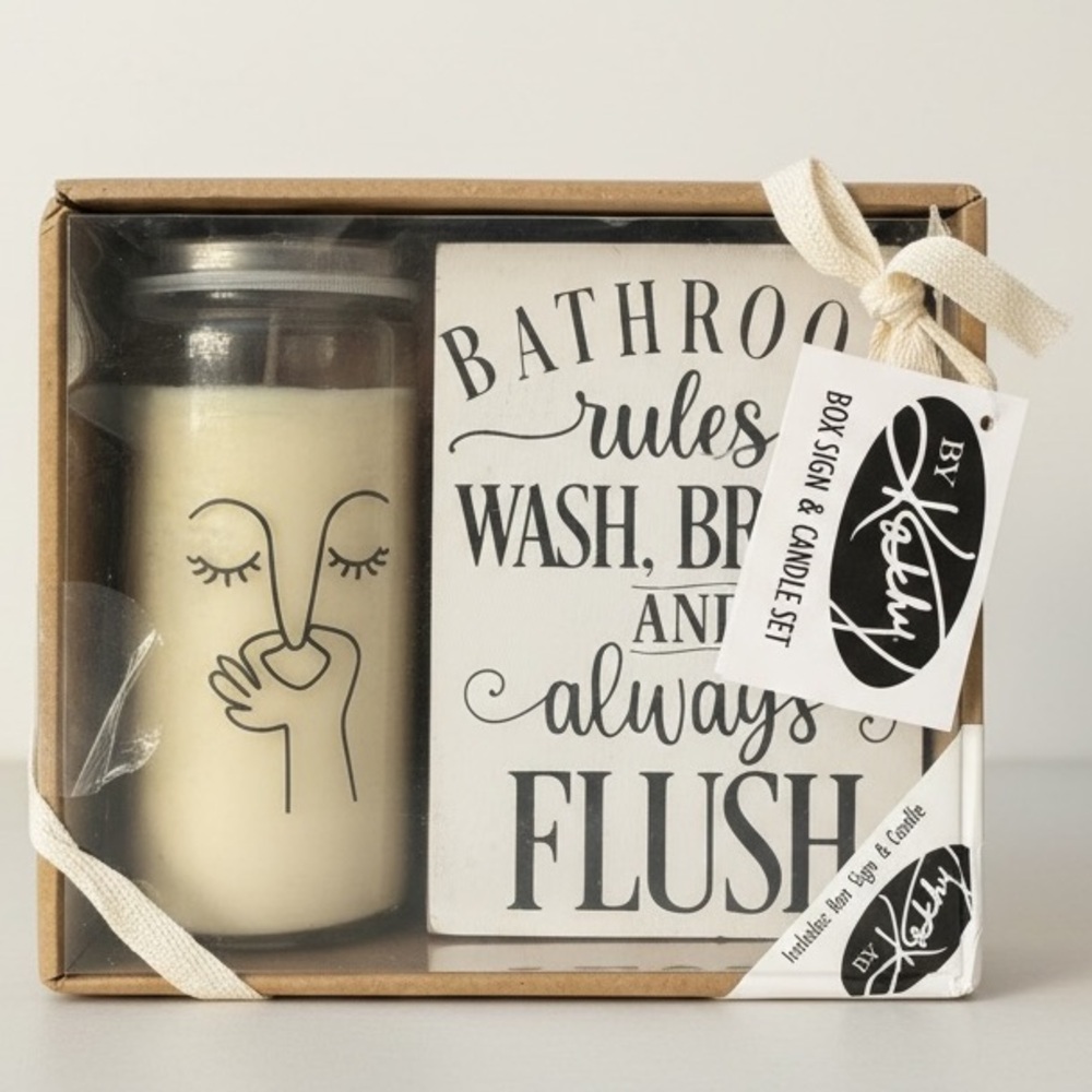 Wall Decor & Candle Gift Set